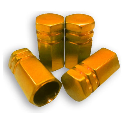 Tampa Válvula Pneu Carro Sextavada Grande - 4pc Várias Cores