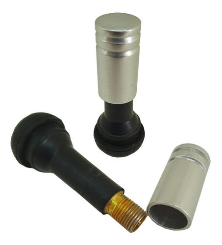 Tampa Válvula Grande Redonda Para Bico Pneu Carro(kit 4pçs)