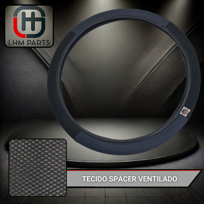 Capa De Volante Esportiva Ventilada P/ Carro 38cm Costurada