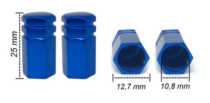 Kit Tow Strap+trava Parachoque+tampa Valvula+parafuso - Azul