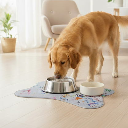Tapete Comedouro Pet Americano Para Tigelas Cachorro Gato
