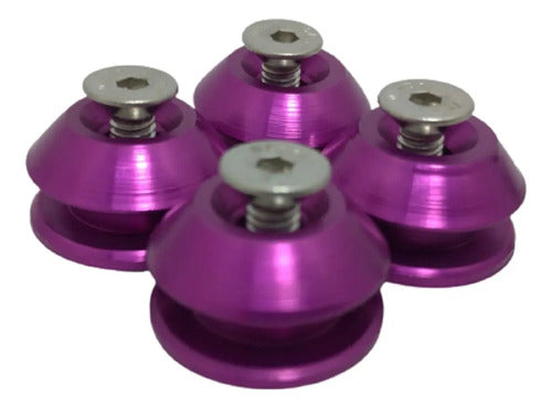 Trava De Para-choque Anilha  Quick Realease - Roxo