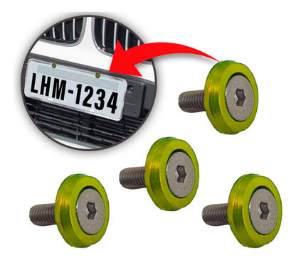 Kit Tow Strap+trava Parachoque+tampa Valvula+parafuso - Verd