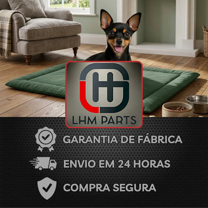 Colchonete Pet Porte Pequeno Caminha Cachorro Gato P Verde Liso