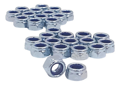 Porca Sextavada Parlock Zincada M5 Classe 6 Chave 8 - 50 Pçs