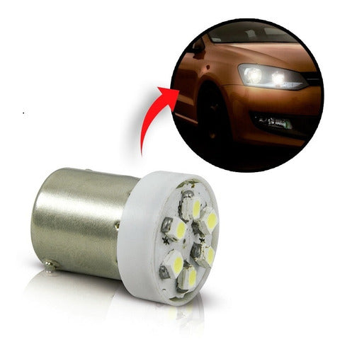 Lâmpadas Para Farol De Carro Led Branca 24v - Kit 10unid.