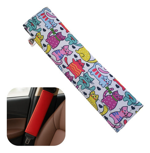 Protetor Cinto De Segurança Para Carro 2 Un Neoprene Capa