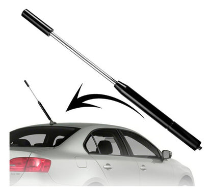 Antena De Teto P/ Carro Universal Haste Alumínio Anodizado
