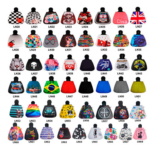 Lixeira De Carro Auto Em Neoprene - Lixocar - Azul