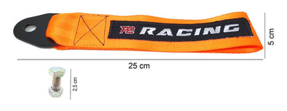 Kit Tow Strap+trava Parachoque+tampa Valvula+parafuso_laranj