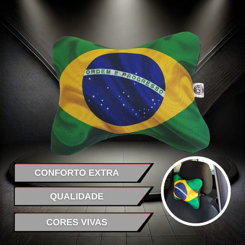Almofada Apoio Cervical De Pescoço Cabeça Em Neoprene Carro