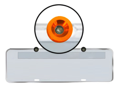 Anilha / Arruelas Para Placa E Ou Motor - Laranja Kit Com 4