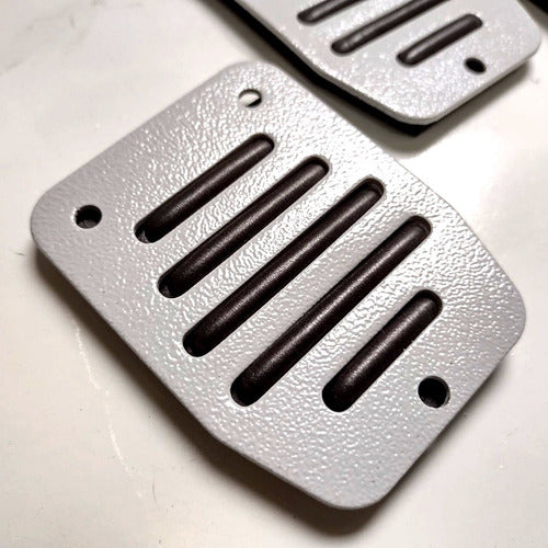 Kit Pedaleira Esportiva Universal Nascar Tunning Cinza/preta