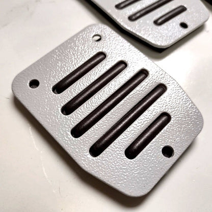 Kit Pedaleira Esportiva Universal Nascar Tunning Cinza/preta