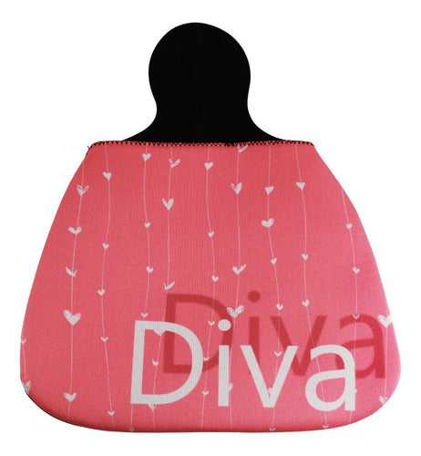 Lixeira De Carro Auto Em Neoprene - Lixocar - Estampa Diva