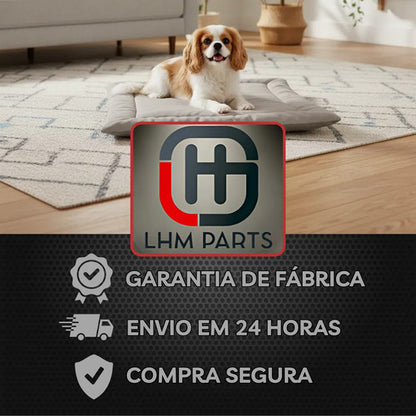 Colchonete Caminha Pet Porte Médio Almofada Cachorro Gato M Bege Liso