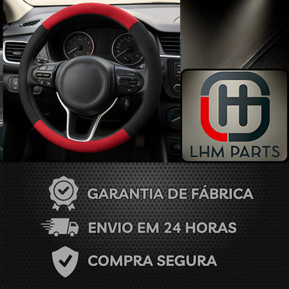 Capa De Volante Esportiva Ventilada P/ Carro 38cm Costurada