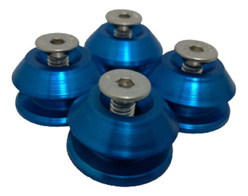 Trava De Para-choque Anilha  Quick Realease - Azul