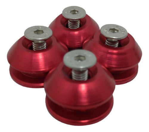 Trava De Para-choque Anilha  Quick Realease - Vermelho
