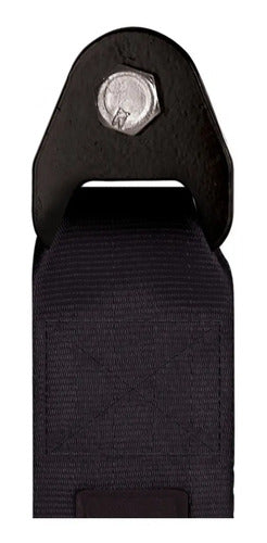 Tow Strap Hook Cinta Reboque Engate Parafusado - Preto