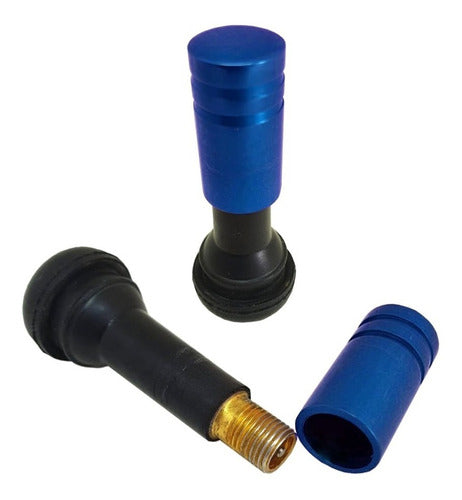 Tampa De Valvula Pneu Carro Redonda (kit 4pçs) Bico - 2,5cm