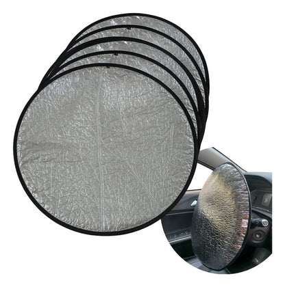 Kit 10un Capa De Volante Metalizada Protetora Solar Carro