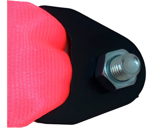 Tow Strap Hook Cinta Reboque Engate Parafusado - Rosa