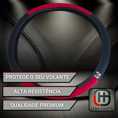 Capa De Volante Em Courvin Couro Esportivo P/carro Universal