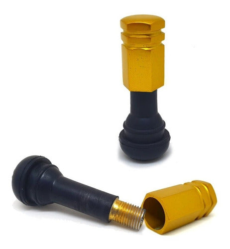 Tampa Válvula Pneu Carro Sextavada Grande - 4pc Várias Cores