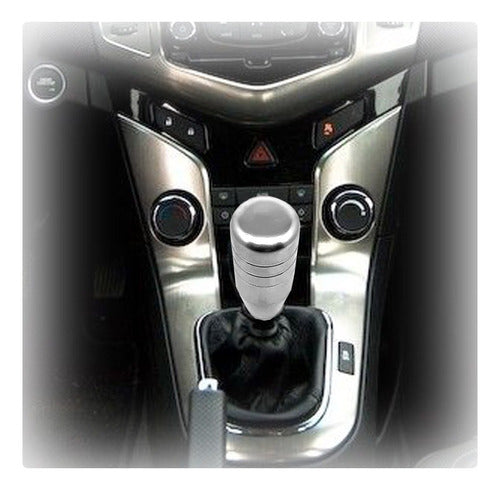 Manopla De Cambio Esportiva Speed Universal - Prata