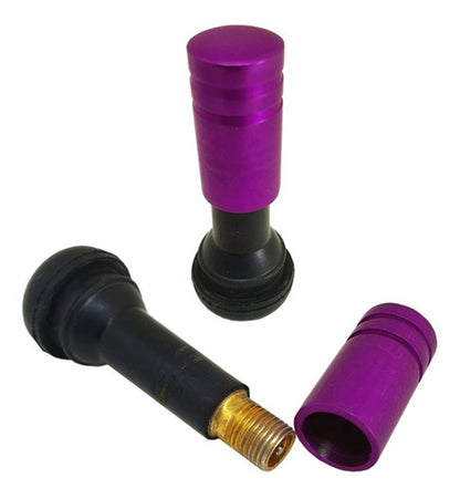 Tampa De Valvula Pneu Carro Redonda (kit 4pçs) Bico - 2,5cm