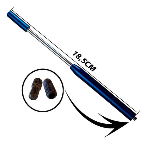 Antena De Teto P/ Carro Universal Haste Alumínio Anodizado