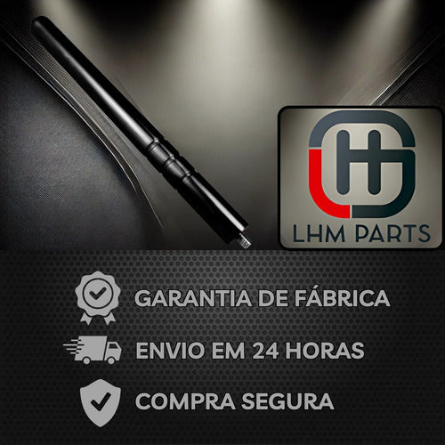 Antena De Teto Para Carro Haste Alumínio Anodizado Tuning