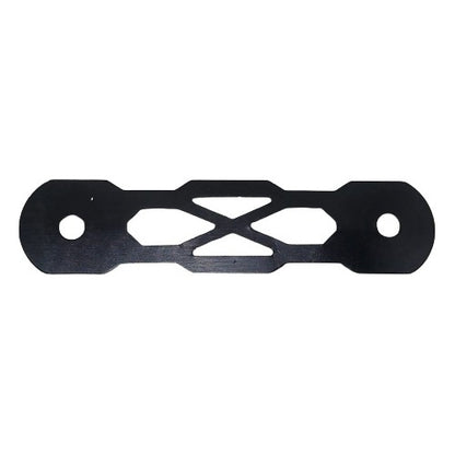 Chapa Alumínio De Reposição Trava Parachoque Preta - 4unid