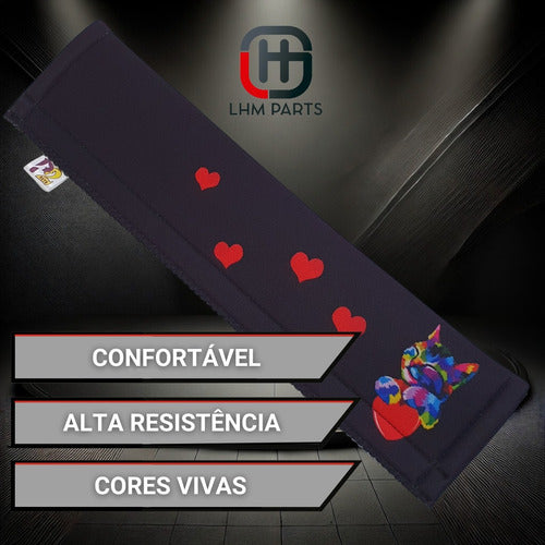 Protetor Cinto De Segurança Para Carro 2 Un Neoprene Capa