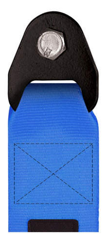 Tow Strap Hook Cinta Reboque Engate Parafusado - Azul