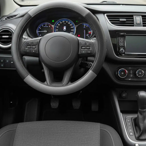 Capa De Volante Universal Em Courvin Couro Esportivo