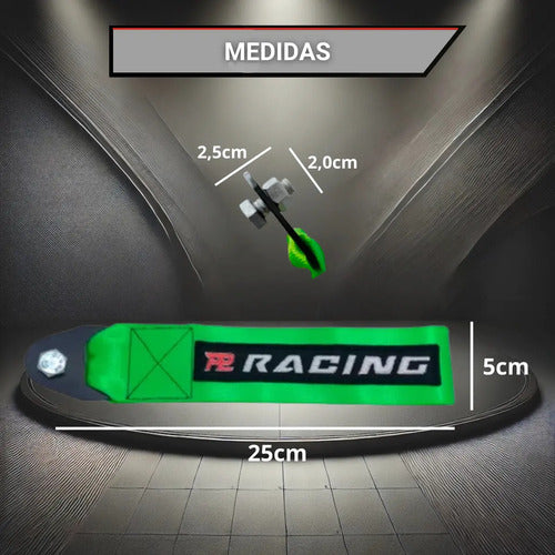 Tow Strap Hook Cinta Reboque Engate Parafusado /varias Cores