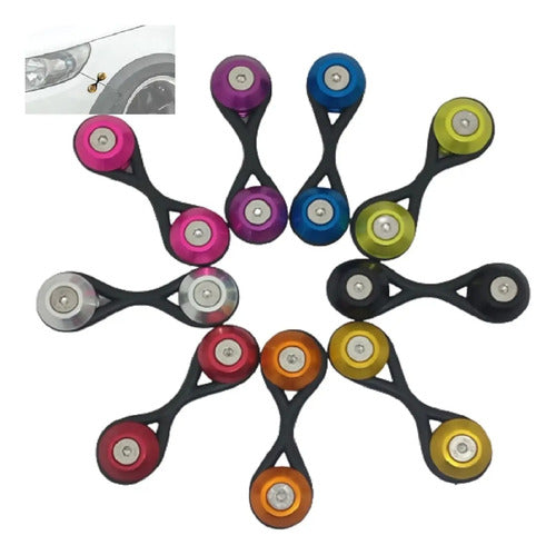 Trava De Para-choque Decorativa Quick Release - Anilha (não Serve Para Segurar O Para-choque. Apenas Decoração) roxo