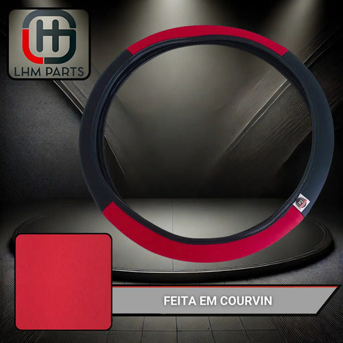 Capa De Volante Universal Em Courvin Couro Esportivo