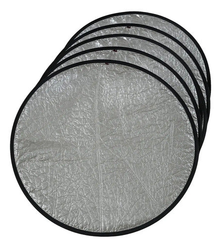 Kit Protetor Solar 5 Un P/ Volante Capa Metalizada Protetora Prateado