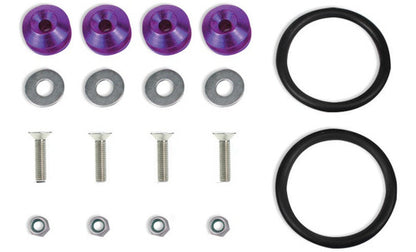 Kit Tow Strap+trava Parachoque+tampa Valvula+parafuso - Roxo