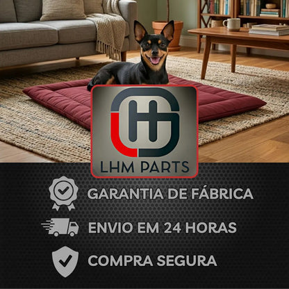 Colchonete Caminha Pet Almofada Cachorro Gato Porte Pequeno Vinho Liso