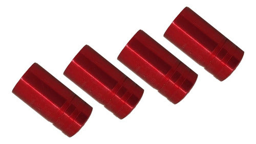 Tampa De Valvula Pneu Carro Redonda (kit 4pçs) Bico - 2,5cm
