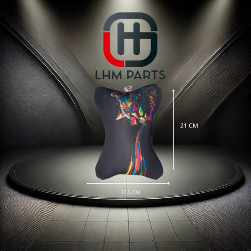 Almofada Apoio Cervical De Pescoço Para Carro - Gato Óculos