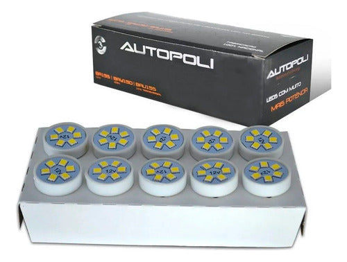 10 Lâmpadas Led Hi Power 24v Branco P/ Lanterna Painel Carro