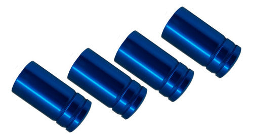 Tampa De Valvula Pneu Carro Redonda (kit 4pçs) Bico - 2,5cm