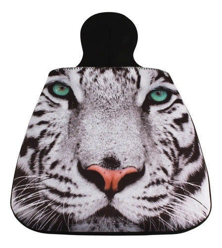 Lixeira Para Carro Em Neoprene Original - Tigre Tigre Preto E Branco