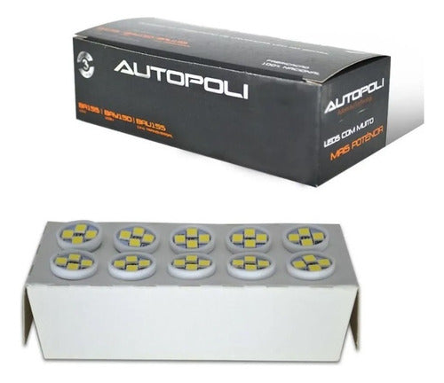 Lâmpada Led 24v Luz Branca  Lanternas E Freios- Kit 10unid.