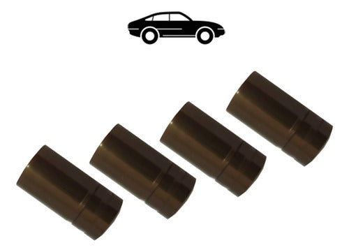 Tampa Válvula Grande Redonda Para Bico Pneu Carro(kit 4pçs)